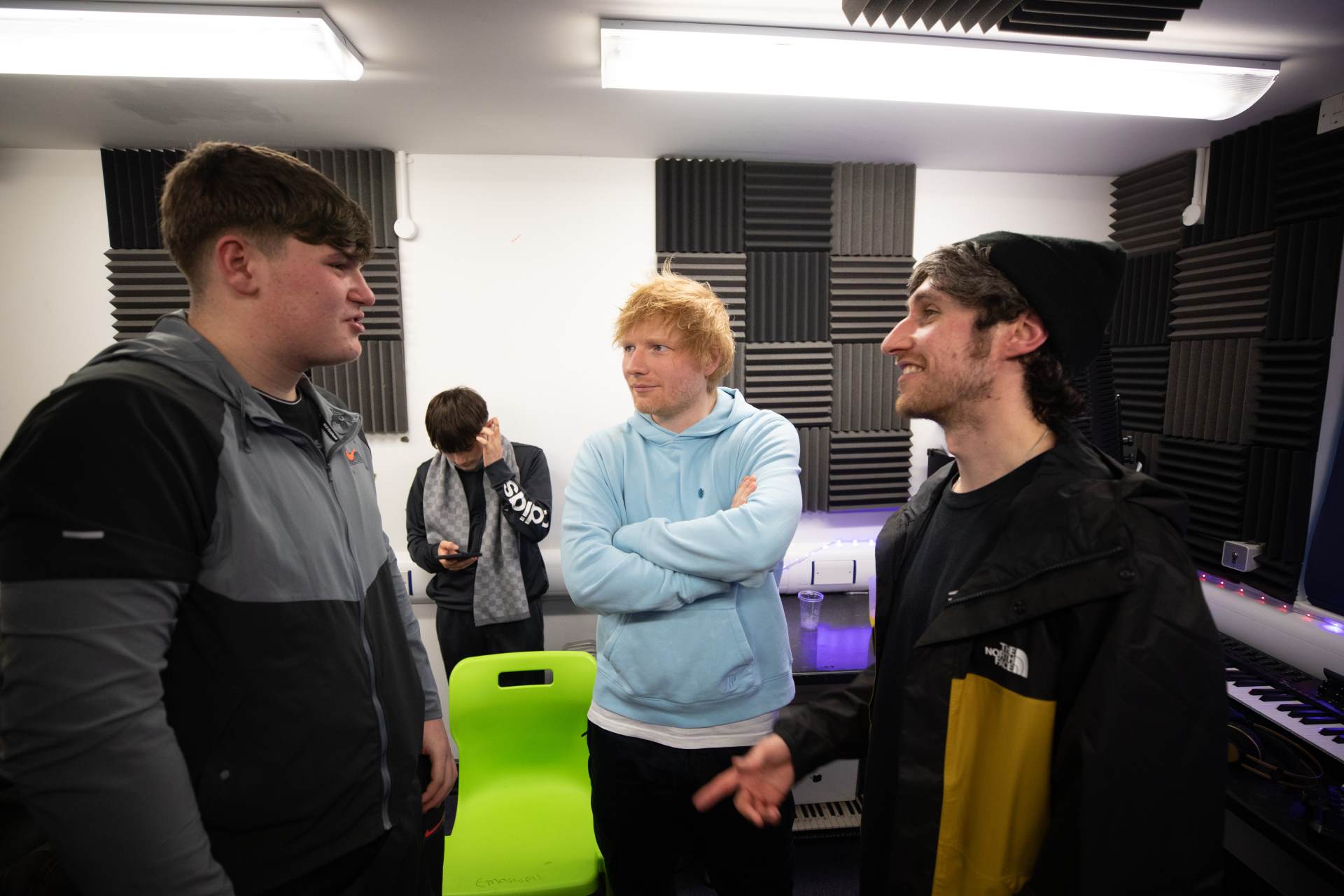 Coventry AP Academy Music Studio: Visit from Ed Sheeran